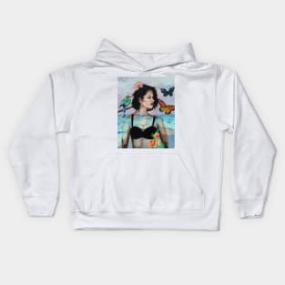 Portrait of Selena Quintanilla Kids Hoodie